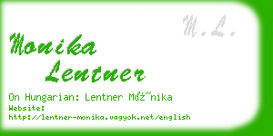 monika lentner business card